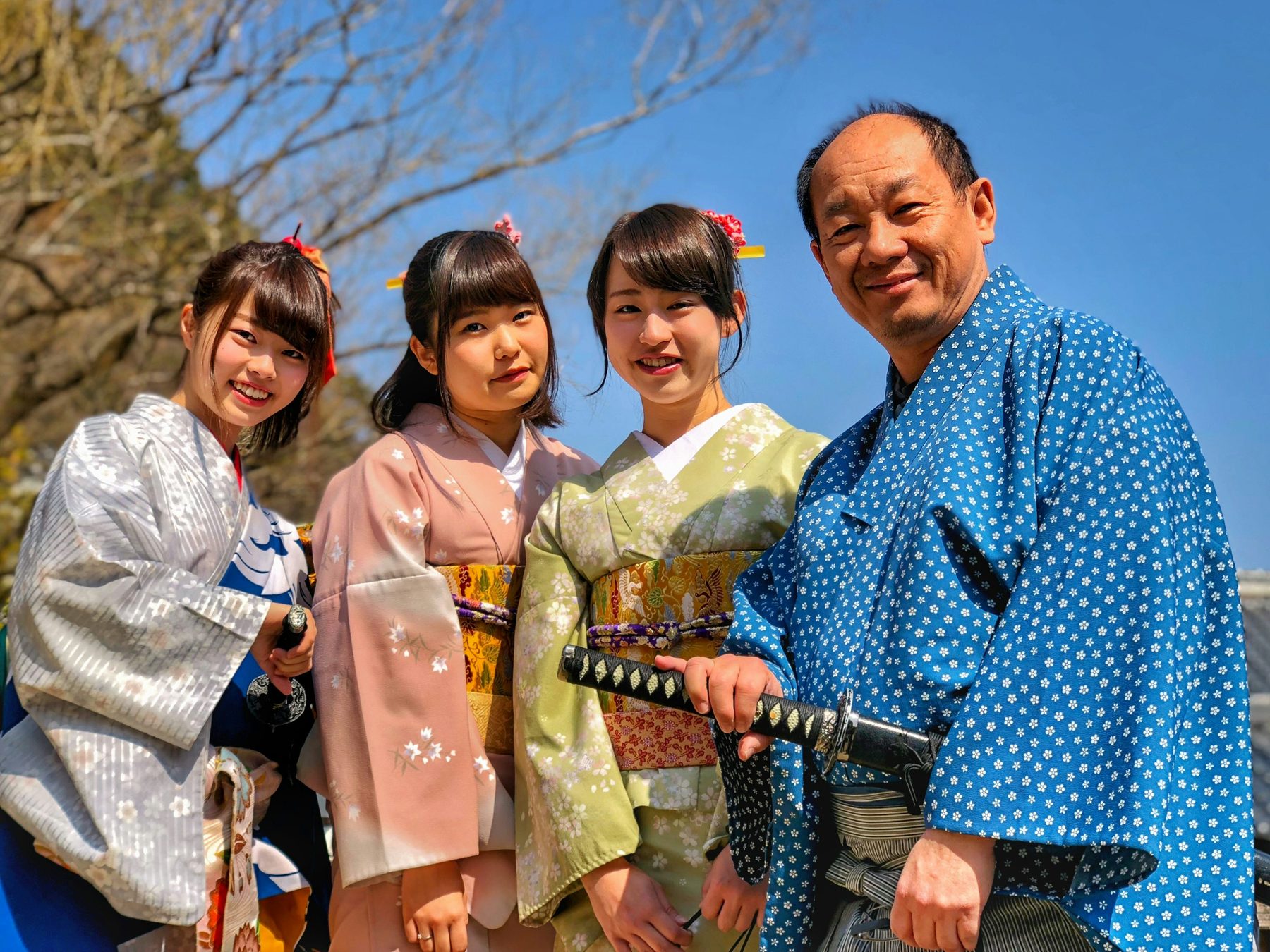 A family celebrating a milestone